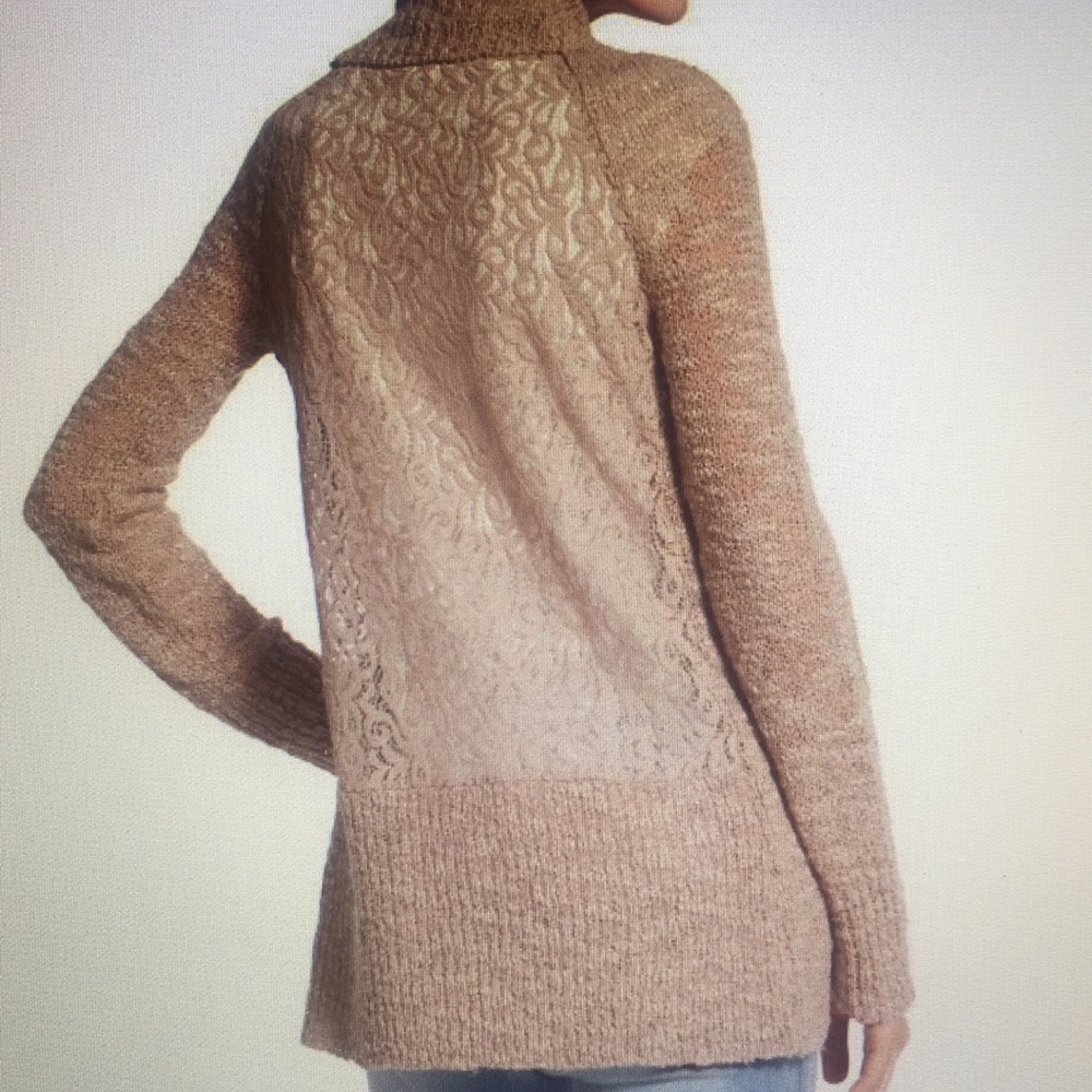 Chico’s Lace Back Lara Cocoon Cardigan